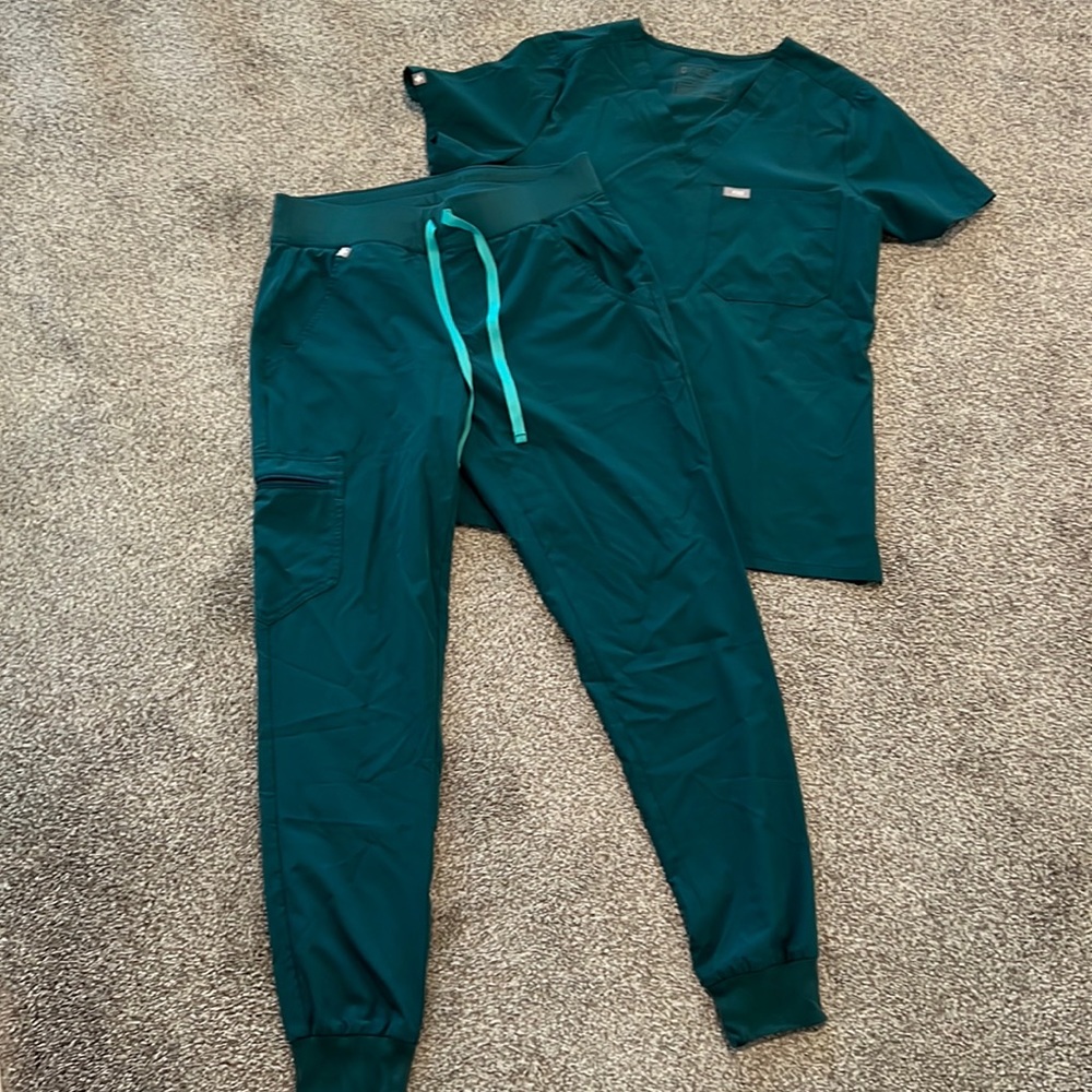 Figs Carribean blue fionlite Women's Scrub Set